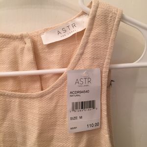 NWT ASTR Natural midi dress